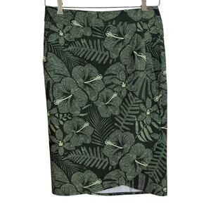 Ripskirt Hawaii Length 3 Small Wrap Skirt Green Floral Beach Quick Dry Tropical